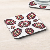 曼荼羅花模様 コースター (左側)