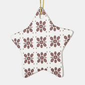 曼荼羅花模様 セラミックオーナメント (左)