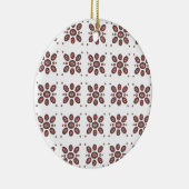 曼荼羅花模様 セラミックオーナメント (右)