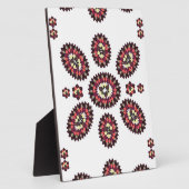 曼荼羅花模様 フォトプラーク (側面)