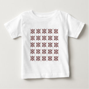 曼荼羅花模様 ベビーTシャツ