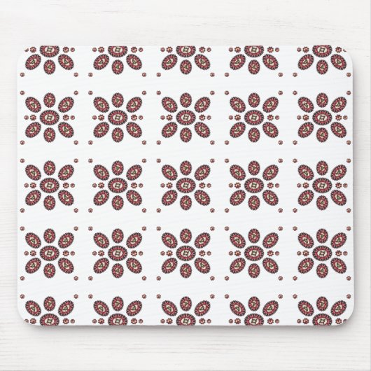 曼荼羅花模様 マウスパッド (正面)