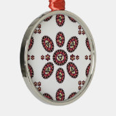 曼荼羅花模様 メタルオーナメント (右)