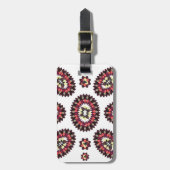 曼荼羅花模様 ラゲッジタグ (正面縦)