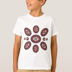 曼荼羅花模様 Tシャツ