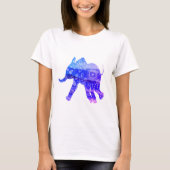 曼荼羅象ベーシックTシャツ ホワイト Tシャツ (正面)