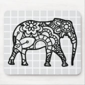 曼荼羅象格子マウスパッド マウスパッド (正面)