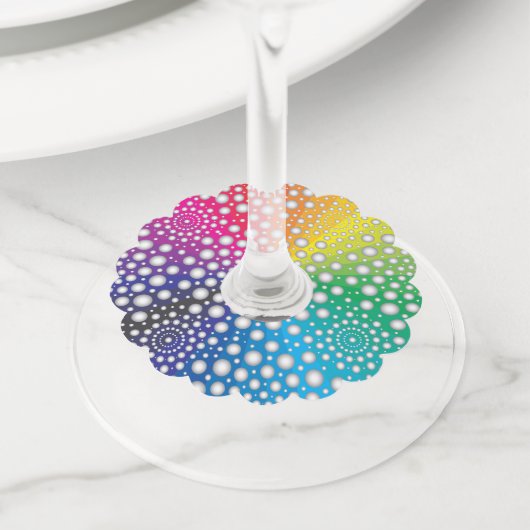 ○曼荼羅2 ワイングラスタグ (クローズアップ)