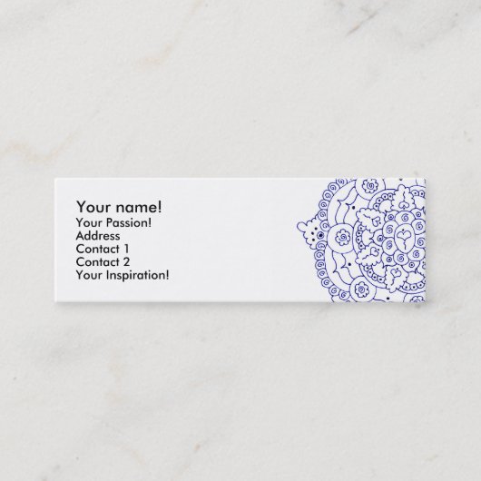 曼荼羅4のプロフィールカード スキニー名刺 (正面)