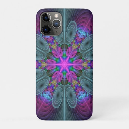 曼荼羅 カラフル フラクタル アート カレイドスコープ Case-Mate iPhoneケース (裏)