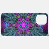 曼荼羅 カラフル 印象的 フラクタル アート カレイドスコープ Case-Mate iPhoneケース (裏面 (横))