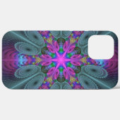 曼荼羅 カラフル 印象的 フラクタル アート カレイドスコープ Case-Mate iPhoneケース (裏面 (横))