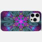 曼荼羅 カラフル 印象的 フラクタル アート カレイドスコープ Case-Mate iPhoneケース (裏面 (横))