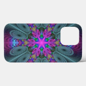 曼荼羅 カラフル 印象的 フラクタル アート カレイドスコープ Case-Mate iPhoneケース (裏面 (横))