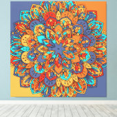 曼荼羅 キャンバスプリント (インサイチュ (ウッドフロア))