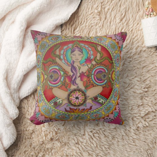 曼荼羅 クッション (ブランケット)