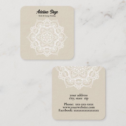 曼荼羅 スクエア名刺 (正面/裏面)