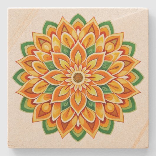 曼荼羅 ストーンコースター (正面)