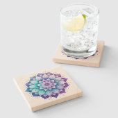 曼荼羅 ストーンコースター (横)