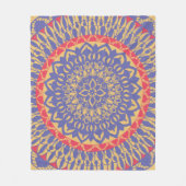 曼荼羅 フリースブランケット (正面)