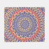 曼荼羅 フリースブランケット (正面(横))