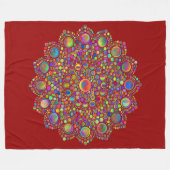 曼荼羅 フリースブランケット (正面(横))