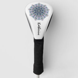 曼荼羅 ブルー ピンク グリーン スピリチュアル ゴルフヘッドカバー