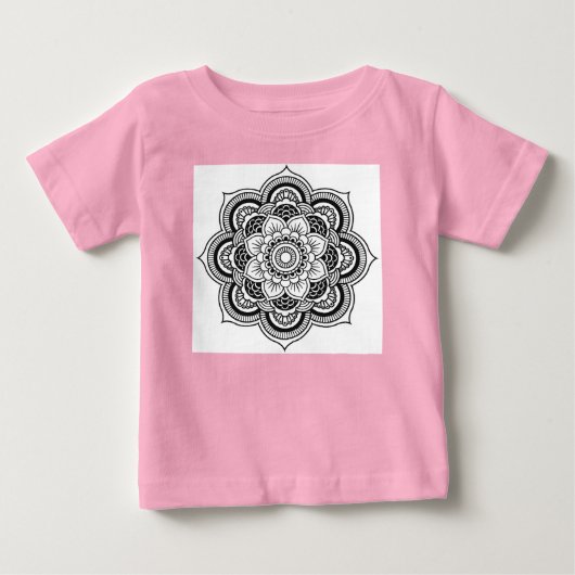 『曼荼羅』 ベビーTシャツ (正面)