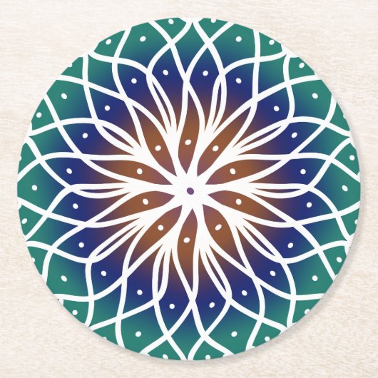 曼荼羅 ラウンドペーパーコースター (正面)