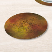 曼荼羅 ラウンドペーパーコースター (アングル)