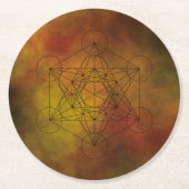 曼荼羅 ラウンドペーパーコースター (正面)