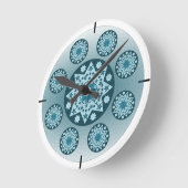 曼荼羅 ラウンド壁時計 (傾斜)