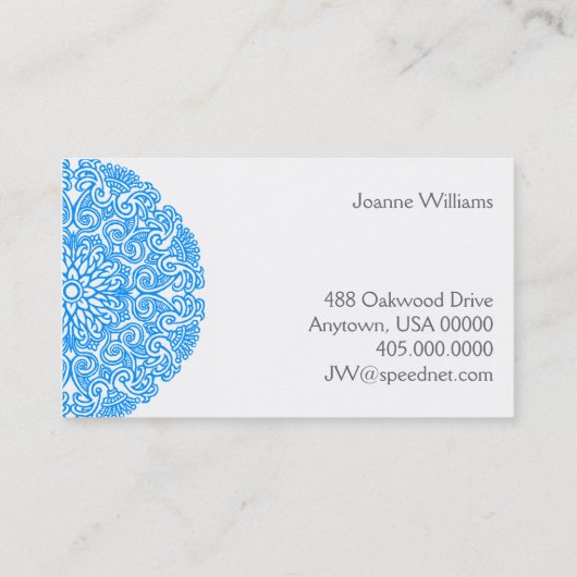 曼荼羅 名刺 (裏面)