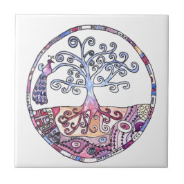 曼荼羅-楽園の生命の樹 タイル