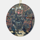 曼荼羅(色彩の鮮やかな羊皮紙) セラミックオーナメント (左)