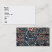 曼荼羅(色彩の鮮やかな羊皮紙) 名刺 (正面/裏面)