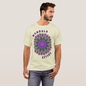 曼荼羅 12 淡紫桃粉緑 - Tシャツ (正面フル)