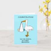 曾孫の誕生おめでとう カード (黄色い花)