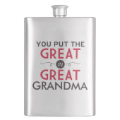 曾祖母に素晴らしいの置きました フラスク (正面)