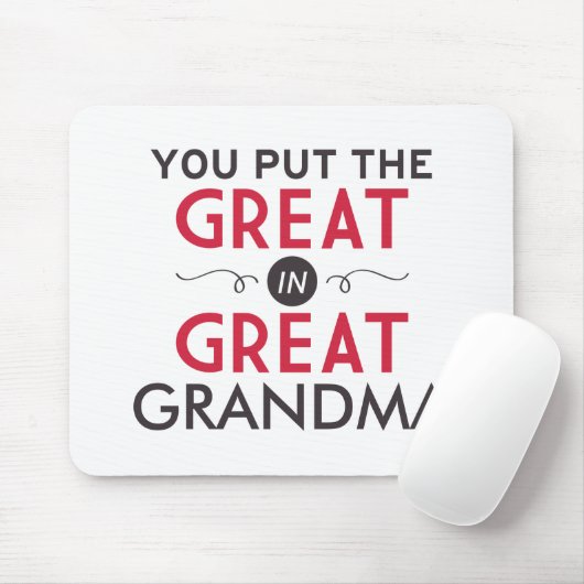 曾祖母に素晴らしいの置きました マウスパッド (マウス)