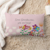 曾祖母のための母の日の枕 ランバークッション (ブランケット)