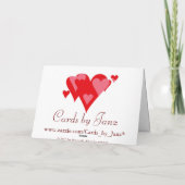 曾祖母のバレンタインカード シーズンカード (裏面)