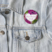 曾祖母の紫色のキルトのベビーシャワーボタン 缶バッジ (インサイチュ)