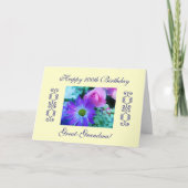 曾祖母の100th誕生日 カード (正面)