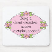 曾祖母毎日スペシャルを作りますであることは マウスパッド (正面)