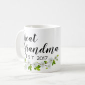 曾祖母米国東部標準時刻 コーヒーマグカップ (正面左)