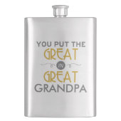 曾祖父に素晴らしいの置きました フラスク (正面)