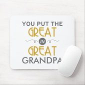 曾祖父に素晴らしいの置きました マウスパッド (マウス)