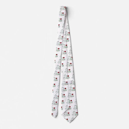 曾祖父はハートを渡します ネクタイ (裏面)
