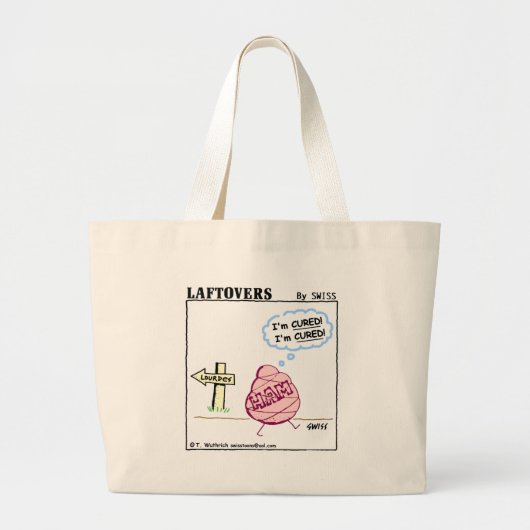 最おもしろいも不可知的なユーモアで癒されたハムルルド ラージトートバッグ (正面)